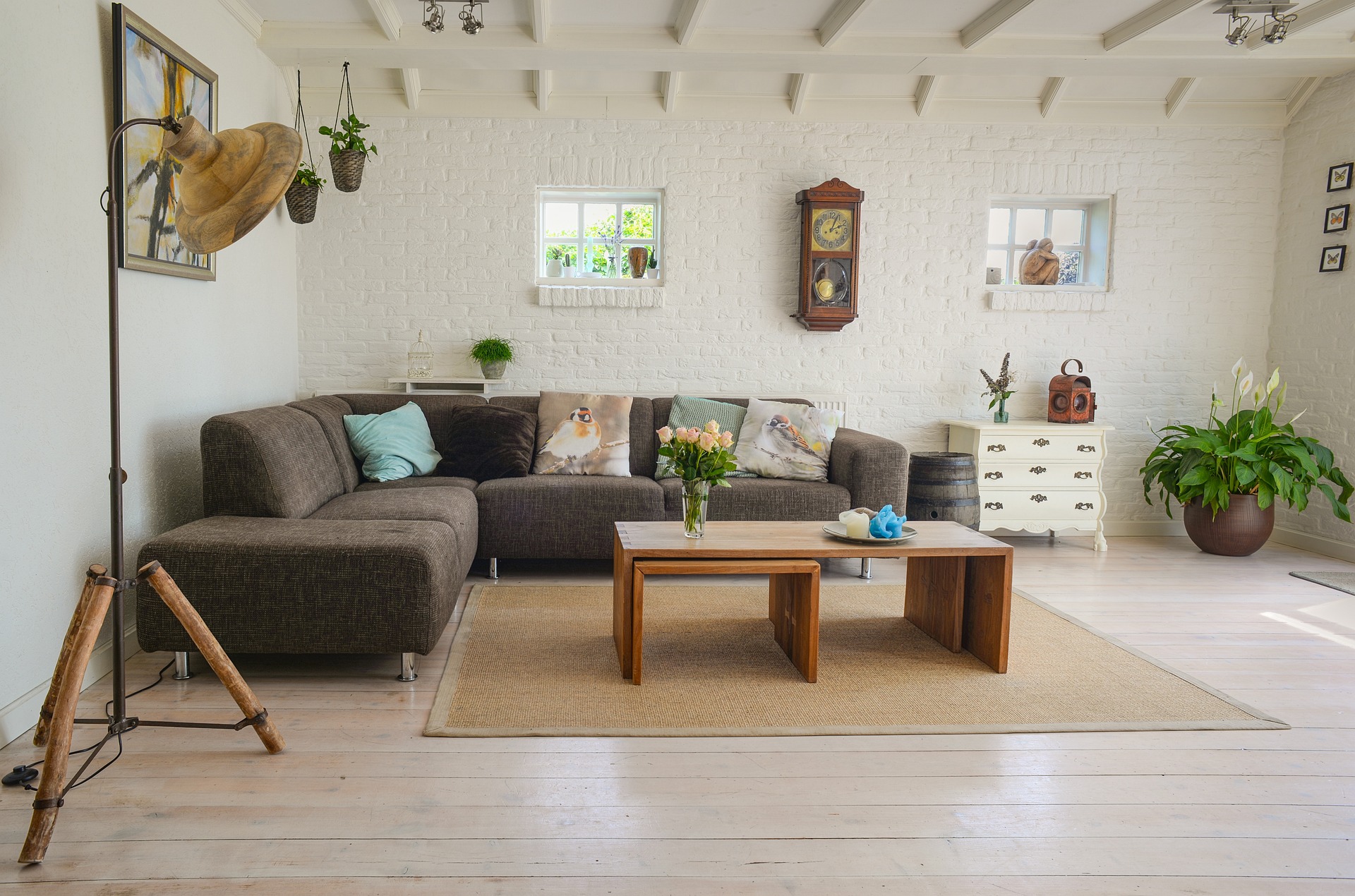 A living room space