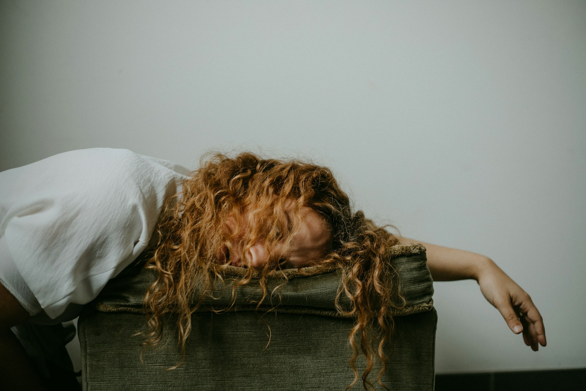 A Woman experiencing burnout