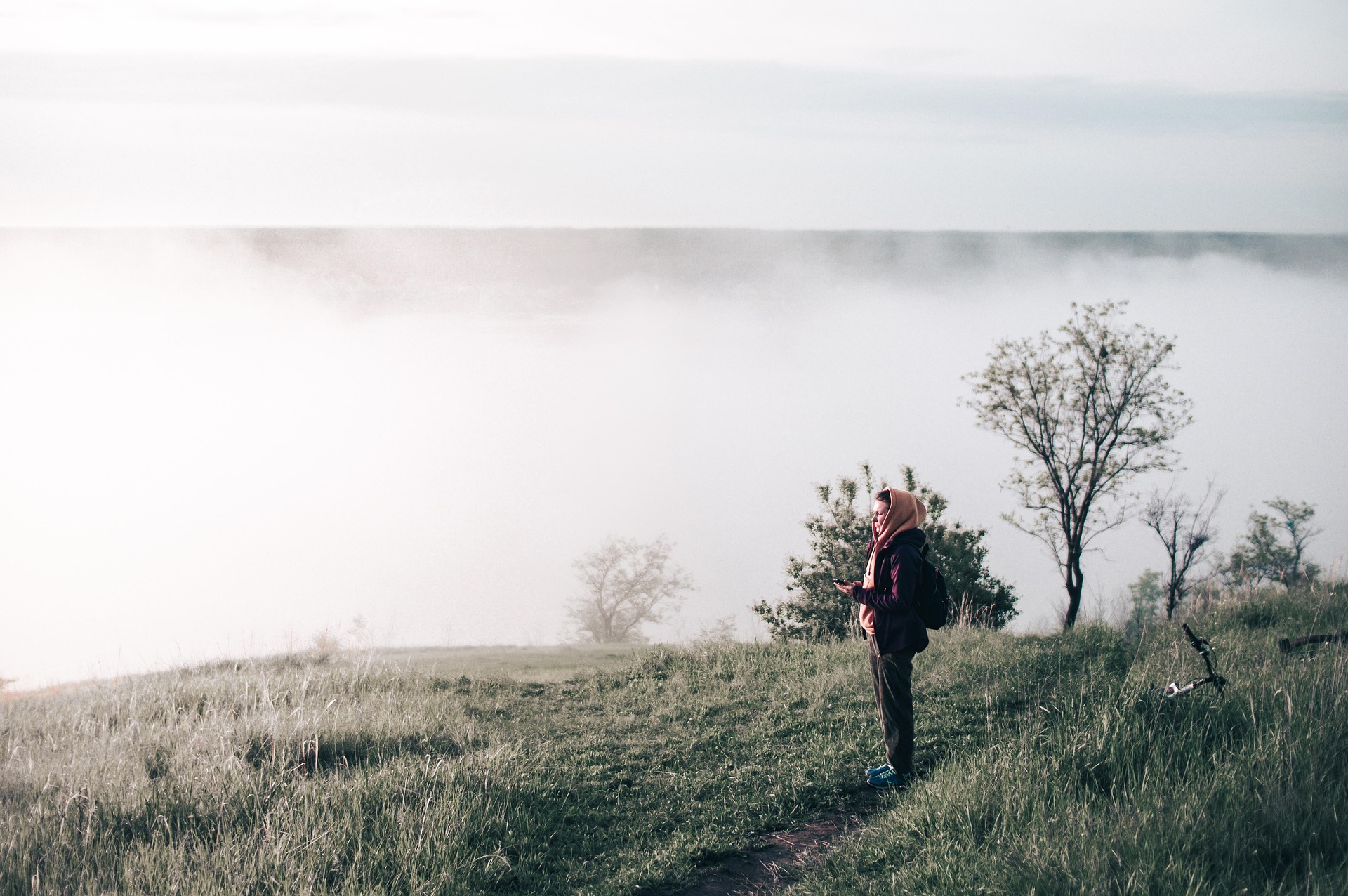 A woman outdoor